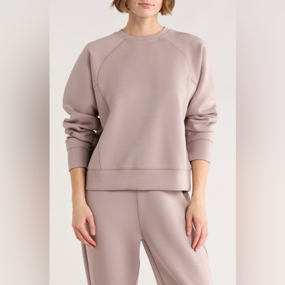 SPANX Crewneck Pullover Coastal Fog